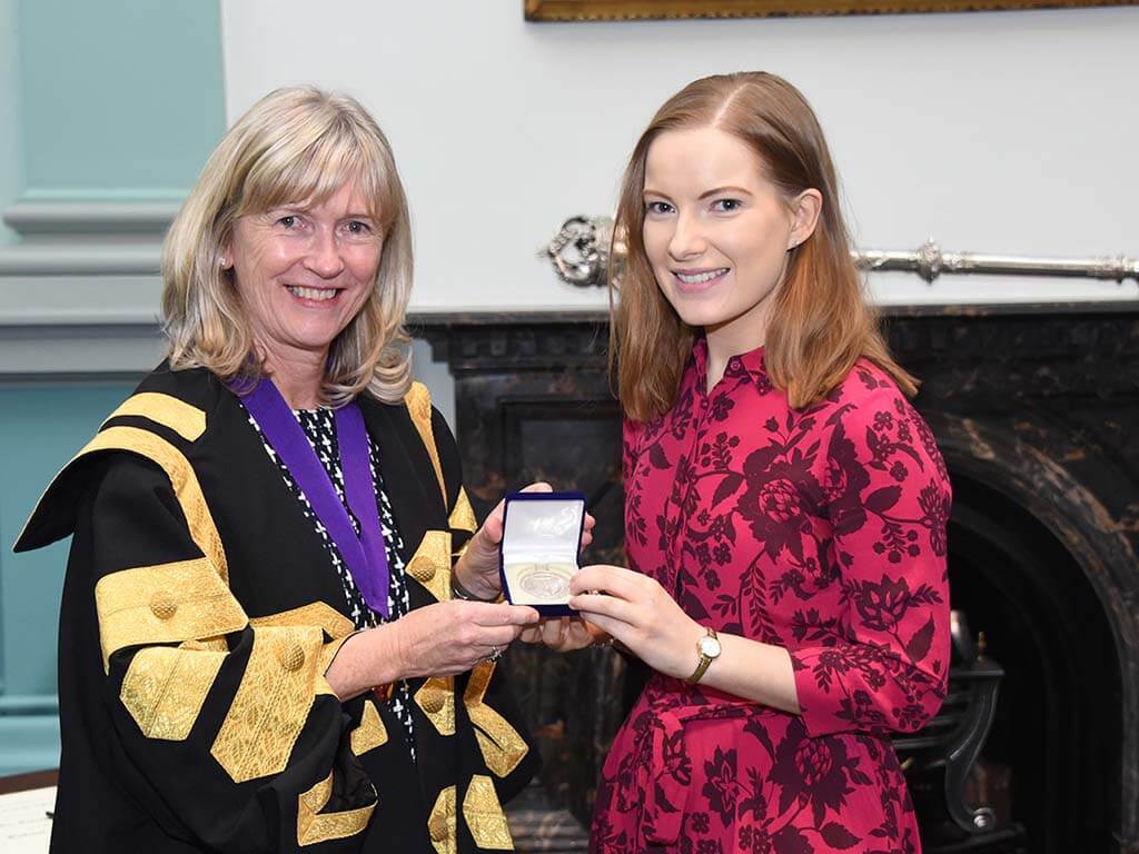 Prof Horgan presents the Canavan Medal